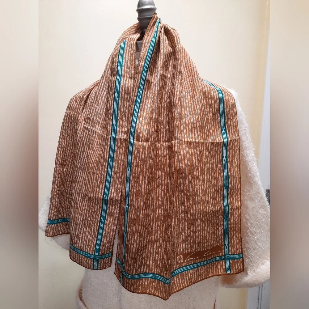 Vintage Silk Scarf by Anne Klein - Picture 3 of 5